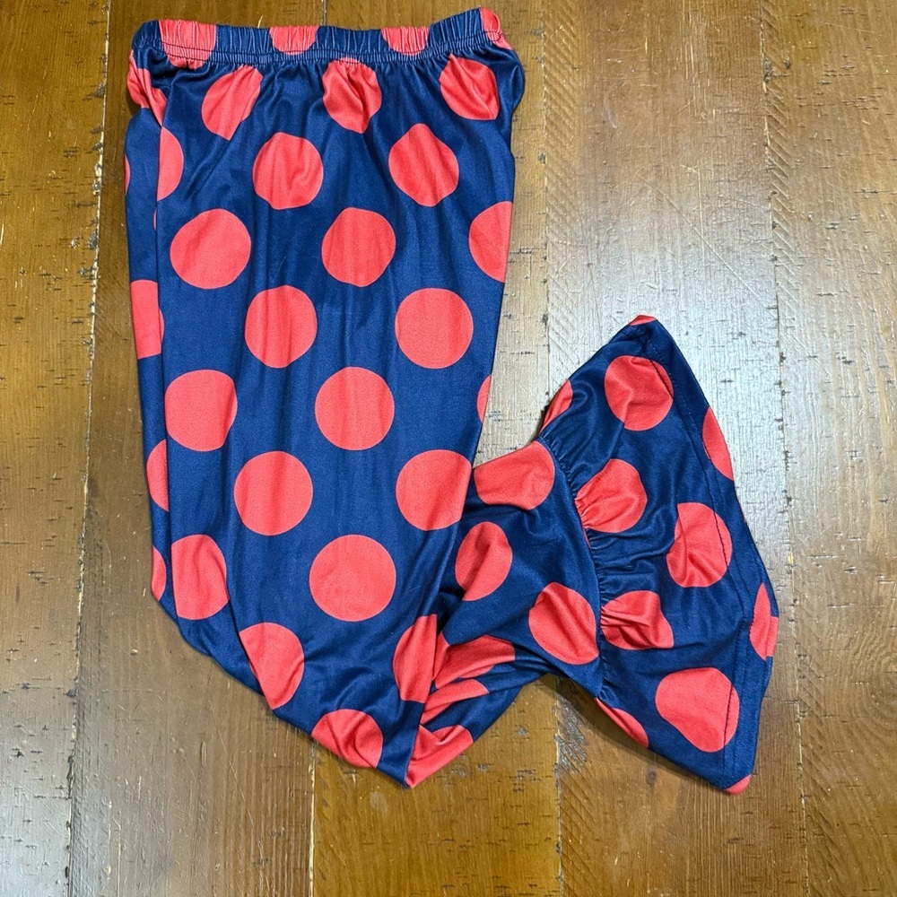 Ruffle Girl’s Pants Navy and Red size 8